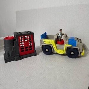 Imaginext Jurassic World Transport Dino Truck w/figure & Dino Cage